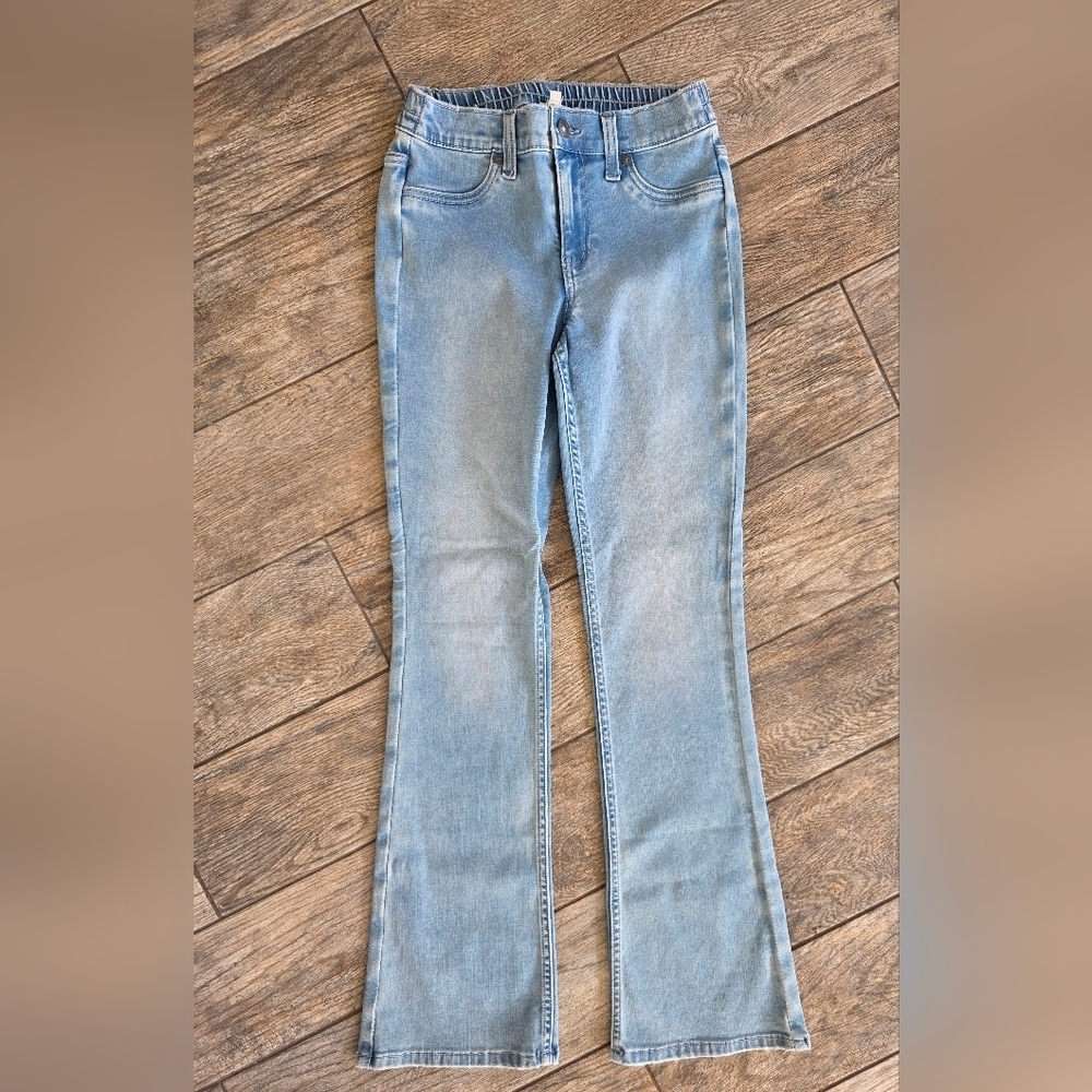 Nwt Aerie Light Super Flare Jeans Sz XS Extra Small 0 2